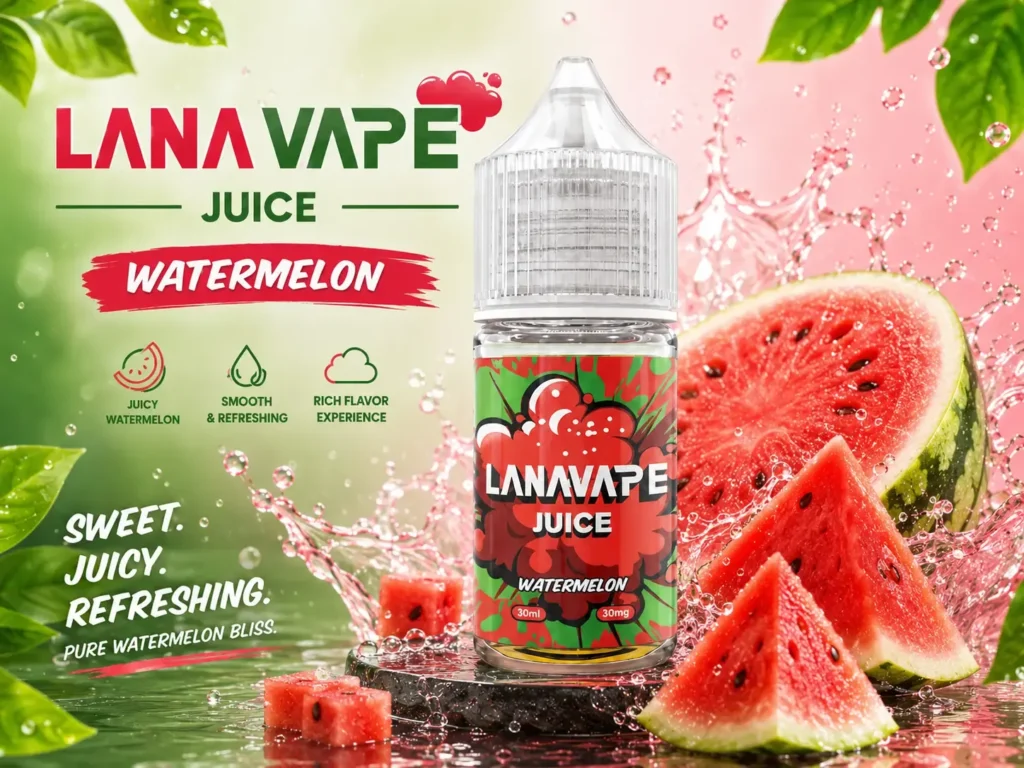 LANA Vape Juice 2026 全系列熱門口味精選，展示多樣化清爽水果風味煙油