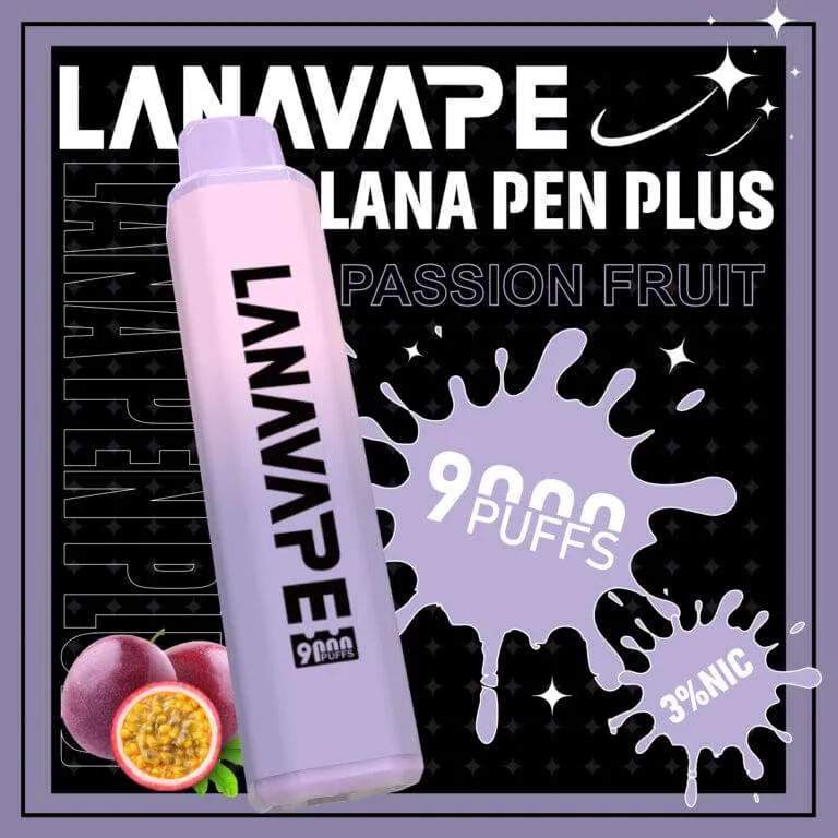 LANA-PEN-PLUS-9000口一次性電子煙-百香果